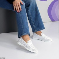 Мокасини жіночі натуральна шкіра білі 36,38,39р