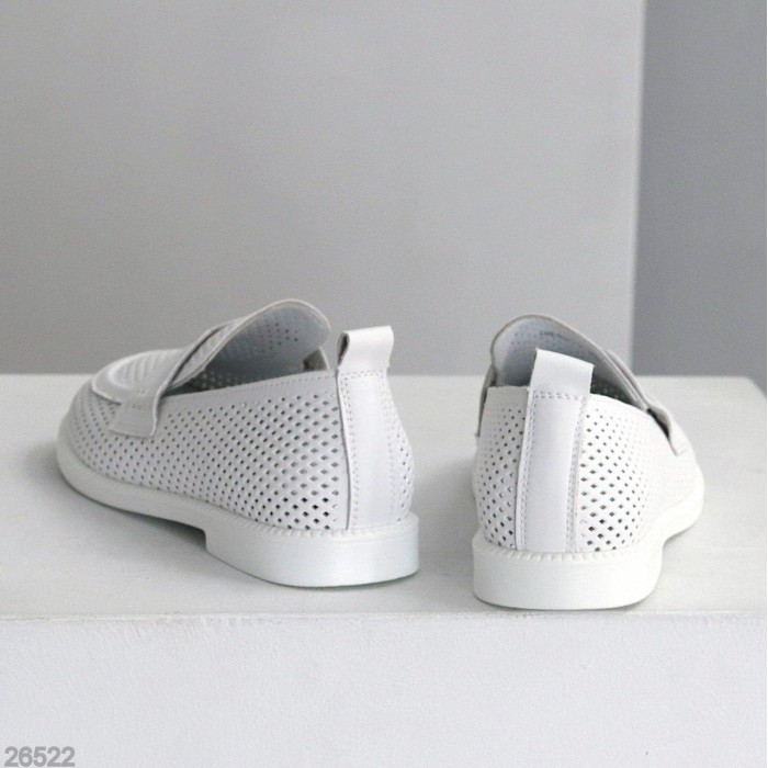 Мокасини жіночі натуральна шкіра білі 36,38,39р