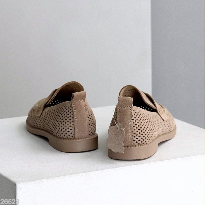 Мокасини жіночі натуральна замша беж 36,37,38,39р