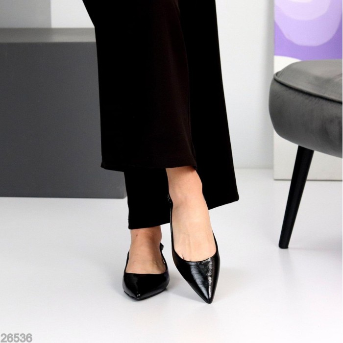 Туфлі жіночі еко-шкіра чорні 36,37,38,40р