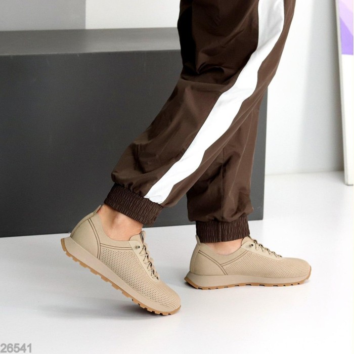 Кросівки жіночі натуральна замша колір беж 36,37,39,40,41р