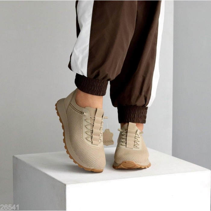 Кросівки жіночі натуральна замша колір беж 36,37,39,40,41р