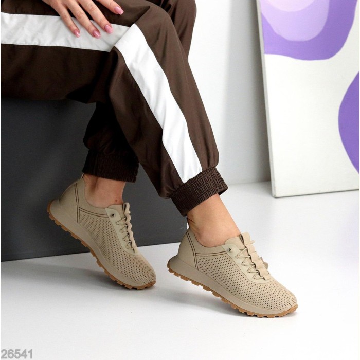 Кросівки жіночі натуральна замша колір беж 36,37,39,40,41р