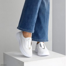 Мокасини жіночі натуральна шкіра білі 36,37,38,39,40р