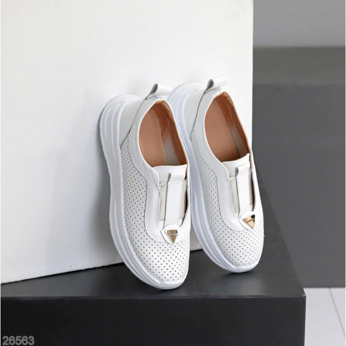 Мокасини жіночі натуральна шкіра білі 36,37,38,39,40р