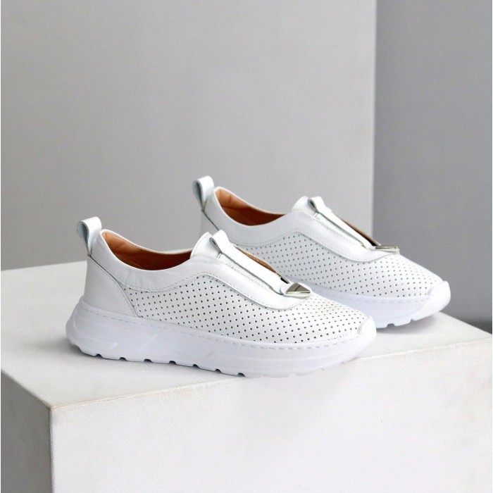 Мокасини жіночі натуральна шкіра білі 36,37,38,39,40р