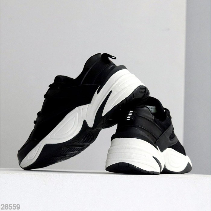 Кросівки жіночі натуральна шкіра/текстиль чорні 36,37,40р