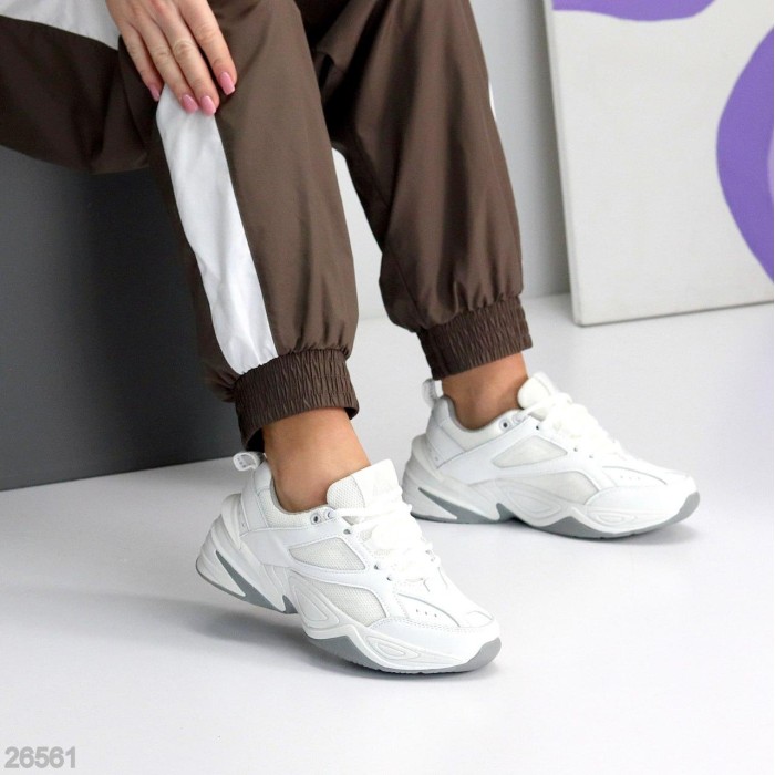 Кросівки жіночі натуральна шкіра/текстиль білі 36,38,40р