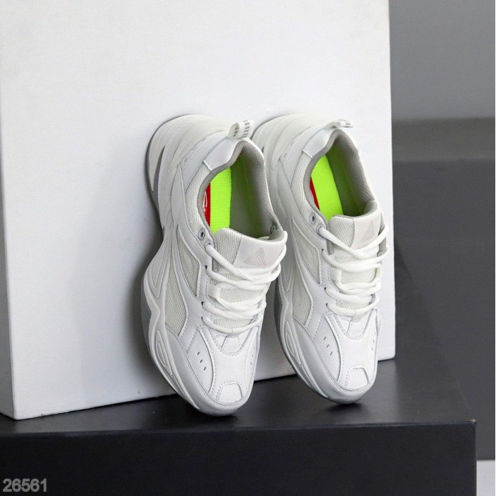 Кросівки жіночі натуральна шкіра/текстиль білі 36,38,40р