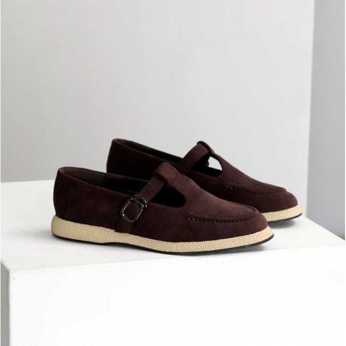 Туфлі жіночі еко замша колір-шоколад 36,37,38,39,40,41р