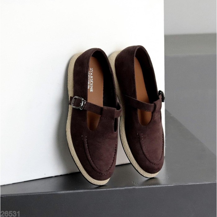 Туфлі жіночі еко замша колір-шоколад 36,37,38,39,40,41р