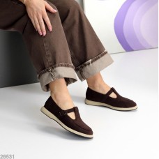 Туфлі жіночі еко замша колір-шоколад 36,37,38,39,40,41р