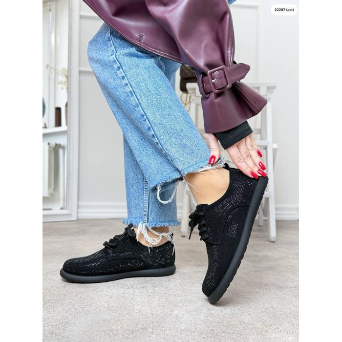 Туфли жіночі екозамша колір: чорний 36,37,38,40р