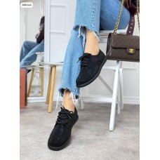 Туфли жіночі екозамша колір: чорний 36,37,38,40р