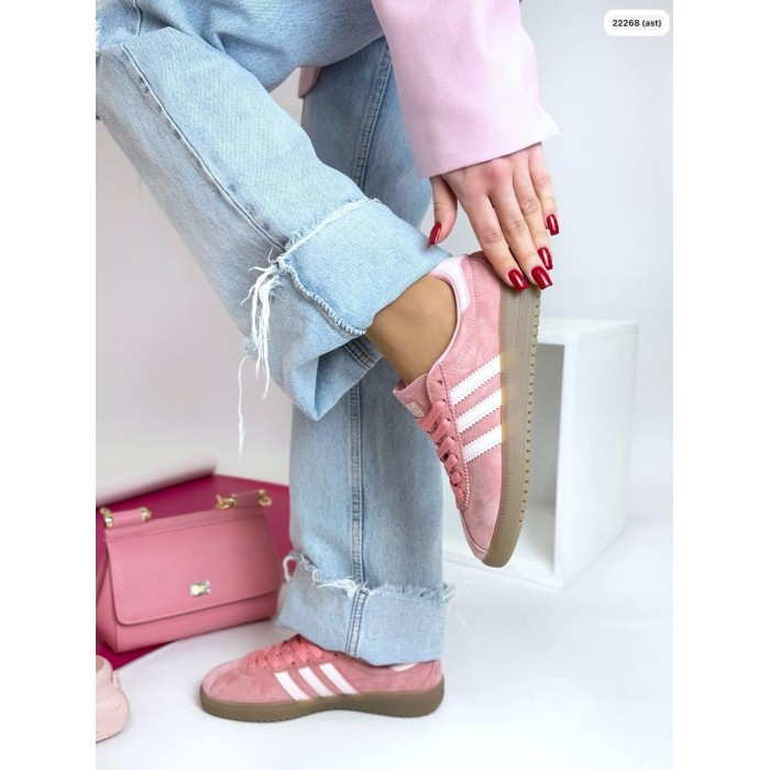 Кроссовки женские комбинированные натуральная замша/кожа розовые на 35.5,36,37,38р