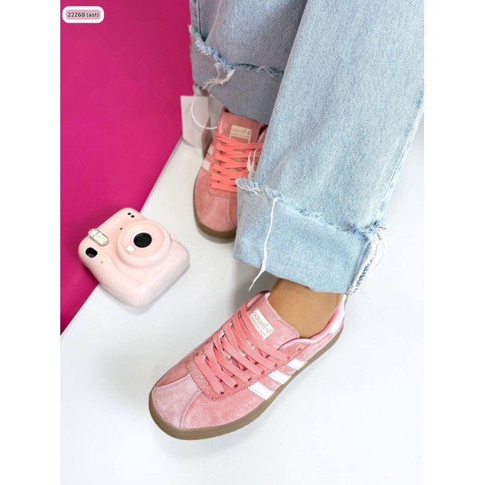 Кроссовки женские комбинированные натуральная замша/кожа розовые на 35.5,36,37,38р