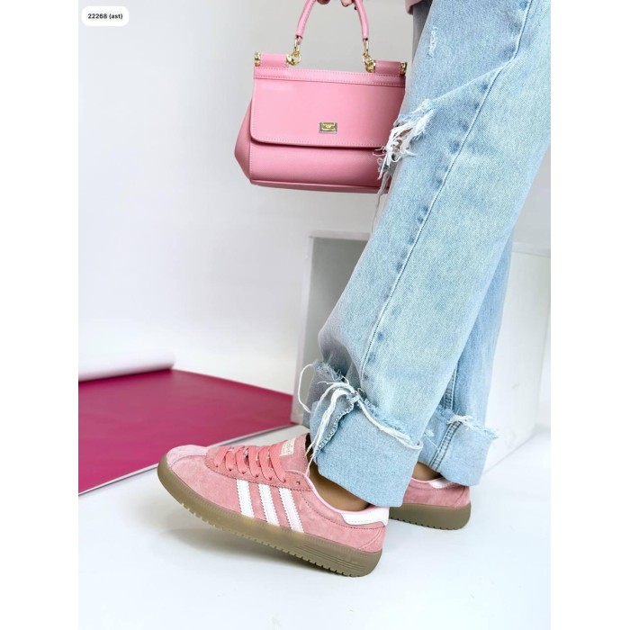 Кроссовки женские комбинированные натуральная замша/кожа розовые на 35.5,36,37,38р