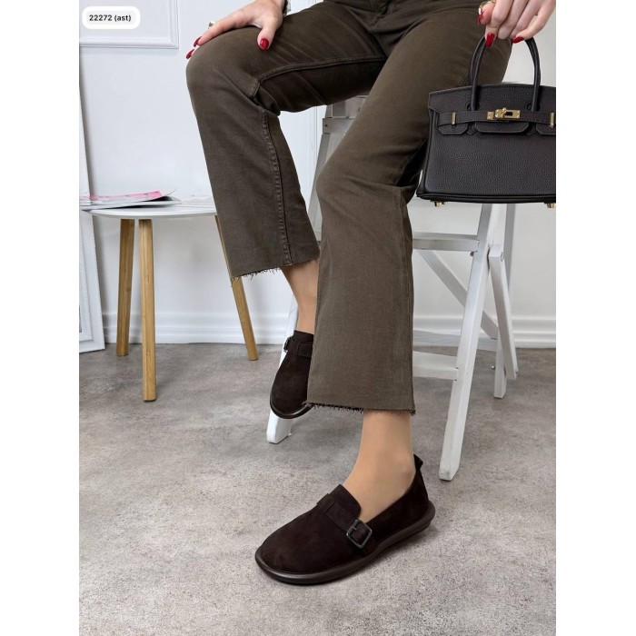 Туфлі/Лофери жіночі колір:шоколад натуральна замша 36,37,38,39,40,41р