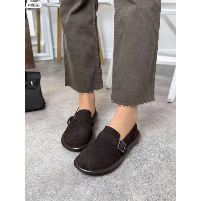 Туфлі/Лофери жіночі колір:шоколад натуральна замша 36,37,38,39,40,41р