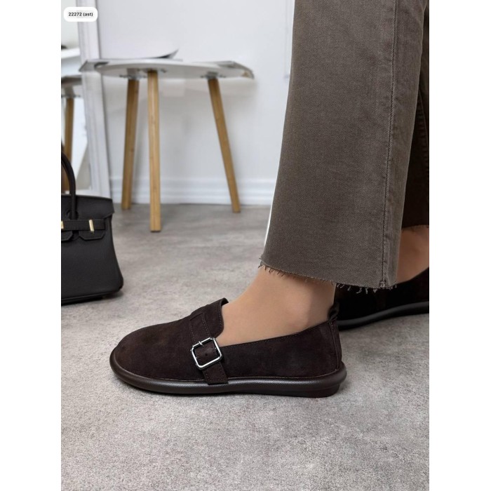 Туфлі/Лофери жіночі колір:шоколад натуральна замша 36,37,38,39,40,41р