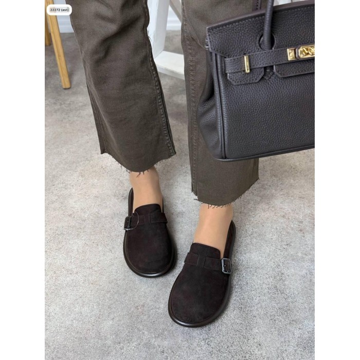 Туфлі/Лофери жіночі колір:шоколад натуральна замша 36,37,38,39,40,41р