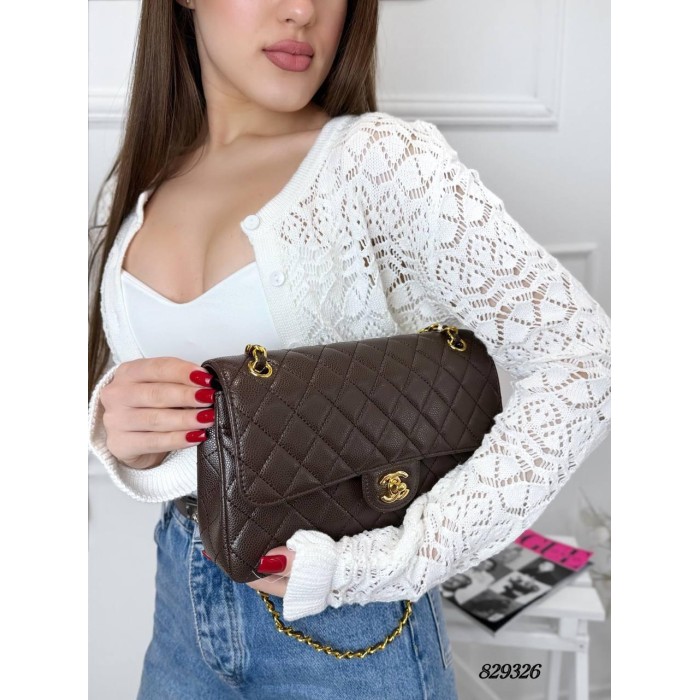 Сумка жіноча люкс Преміум якість з натуральної шкіри Шоколад