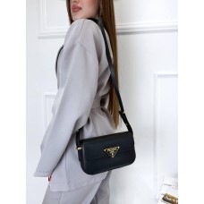 Сумка жіноча 2 відділи натуральна шкіра люкс колір: Чорний