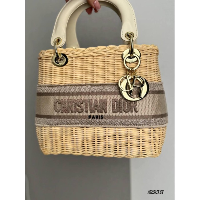 Сумка жіноча плетіння кошик комбінований зі шкірою Беж, Чорний