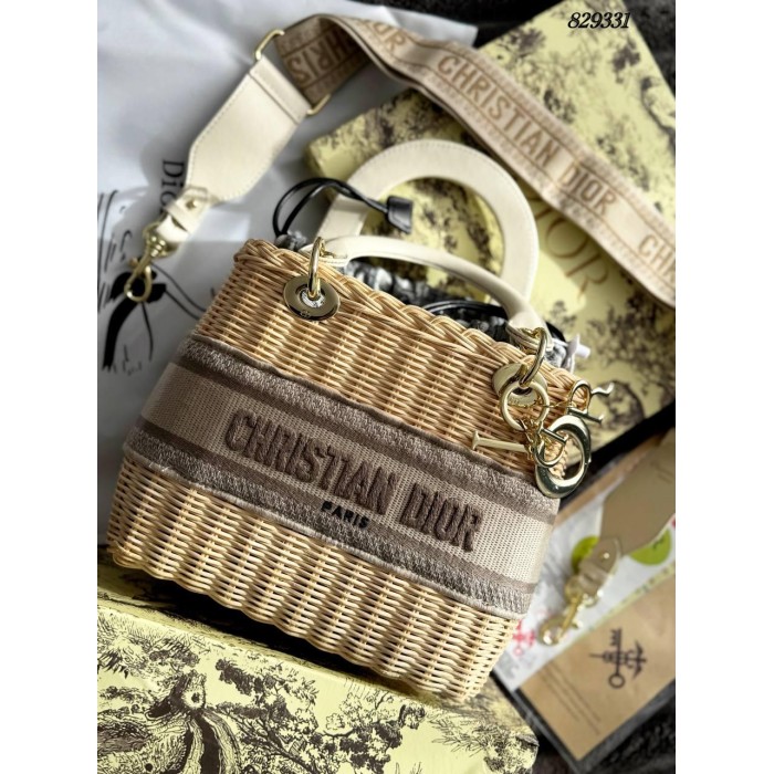 Сумка жіноча плетіння кошик комбінований зі шкірою Беж, Чорний