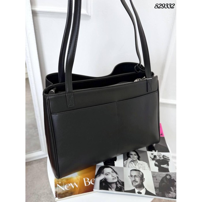 Сумка жіноча Polina натуральна шкіра колір: Чорний