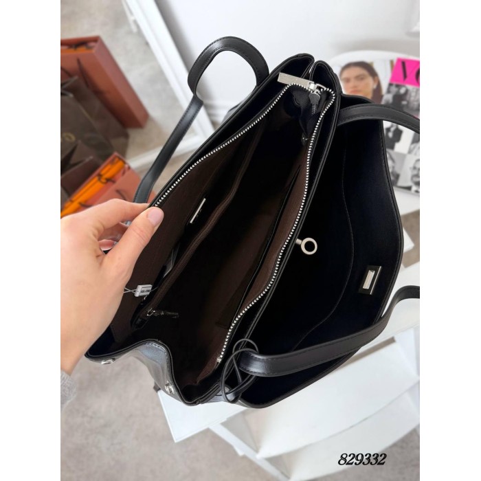 Сумка жіноча Polina натуральна шкіра колір: Чорний