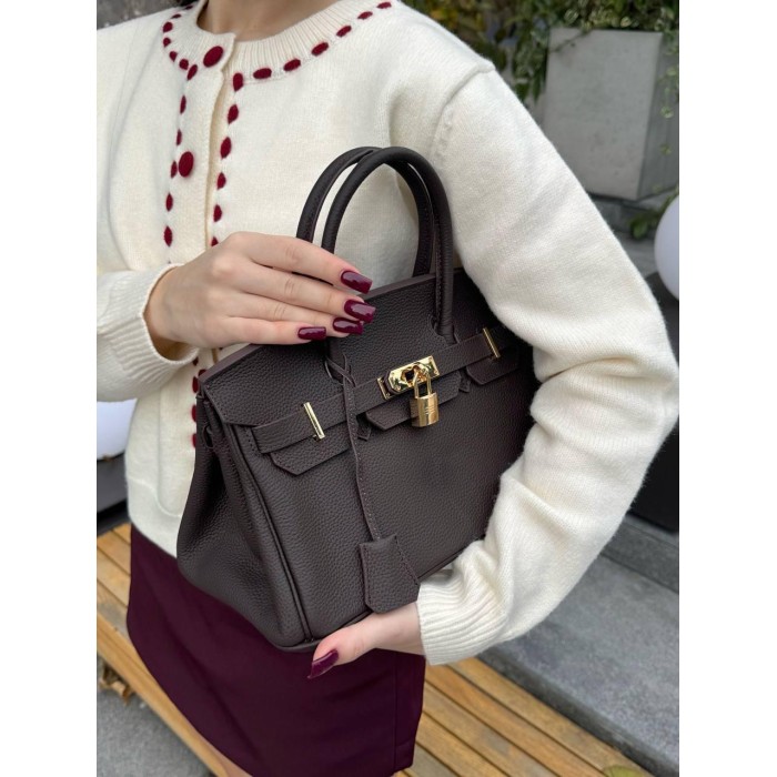 Сумка жіноча натуральна шкіра колір: Чорний, Шоколад