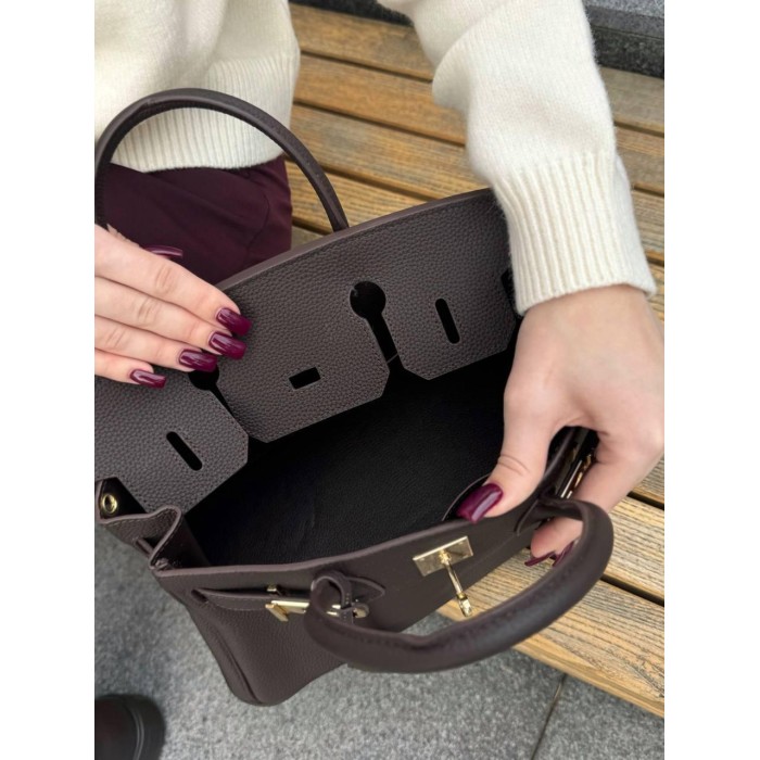 Сумка жіноча натуральна шкіра колір: Чорний, Шоколад