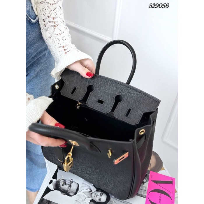 Сумка жіноча замочок з натуральної шкіри Пудра