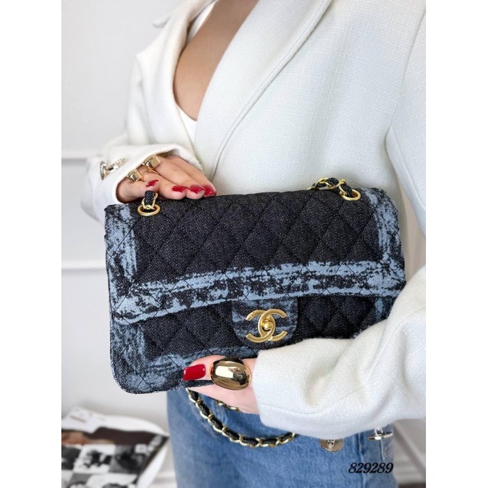 Сумка жіноча натуральна шкіра колір: Джинс