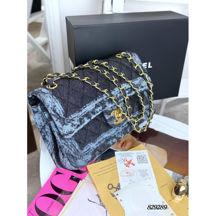 Сумка жіноча натуральна шкіра колір: Джинс