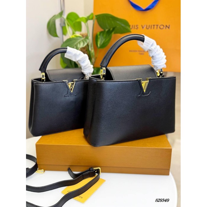 Сумка жіноча натуральна шкіра люкс колір: Чорний ( біг : 30/20, медіум : 27/18)