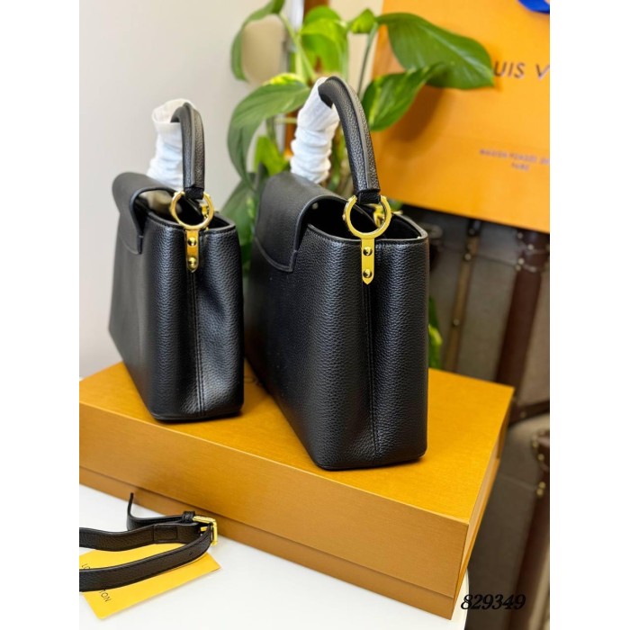 Сумка жіноча натуральна шкіра люкс колір: Чорний ( біг : 30/20, медіум : 27/18)