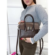 Сумка жіноча натуральна шкіра люкс колір: Шоколад, Чоний, Айворі