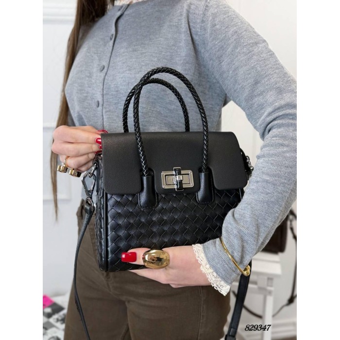 Сумка жіноча натуральна шкіра люкс колір: Шоколад, Чорний, Айворі Чорний