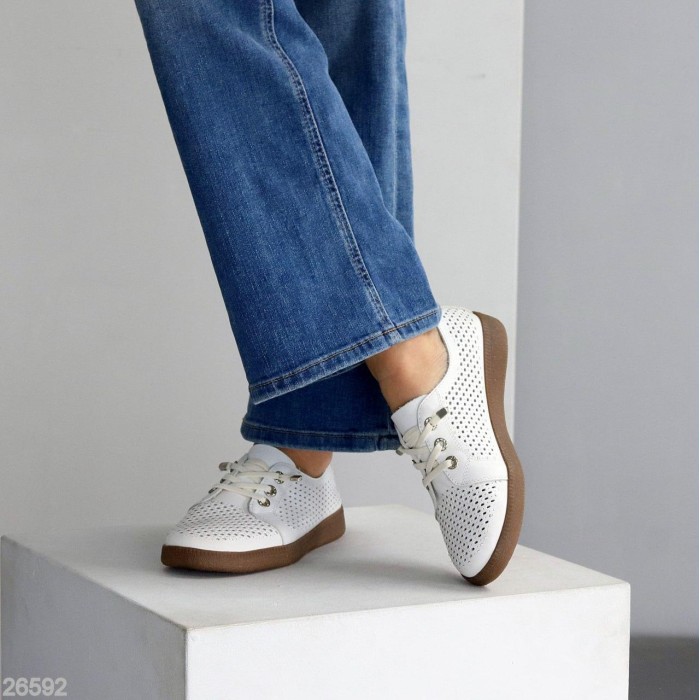 Кеди жіночі натуральна шкіра білі 36,37,38,39,40,41р