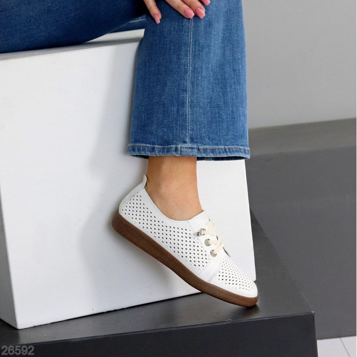 Кеди жіночі натуральна шкіра білі 36,37,38,39,40,41р