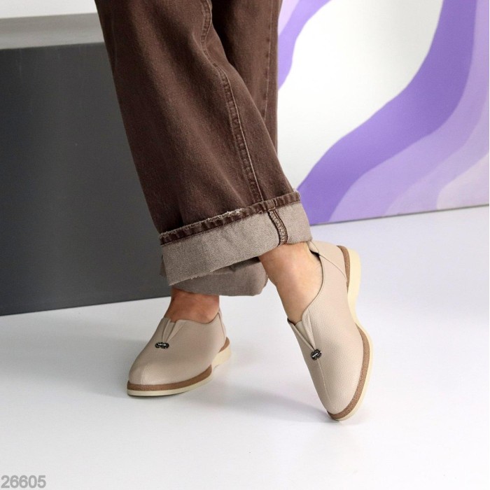 Туфлі жіночі еко-шкіра беж 36,37,38,39,40,41р