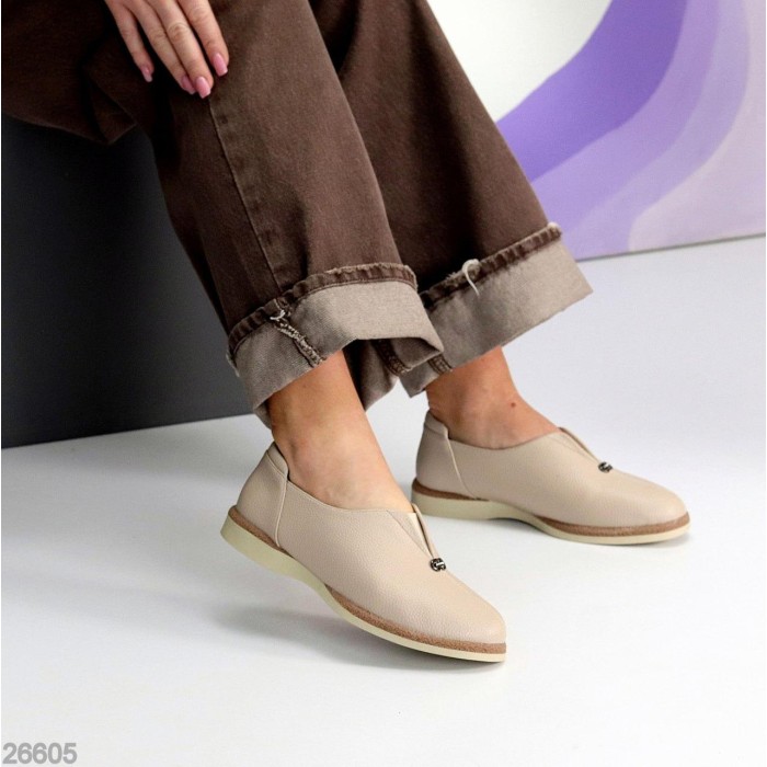 Туфлі жіночі еко-шкіра беж 36,37,38,39,40,41р