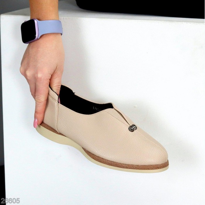 Туфлі жіночі еко-шкіра беж 36,37,38,39,40,41р