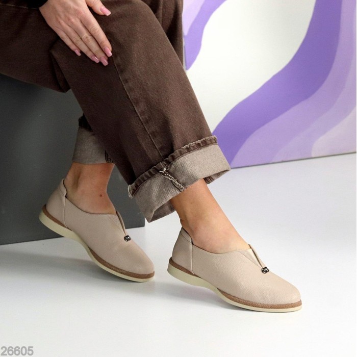 Туфлі жіночі еко-шкіра беж 36,37,38,39,40,41р