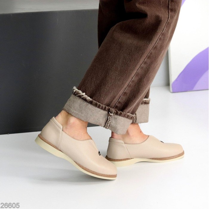 Туфлі жіночі еко-шкіра беж 36,37,38,39,40,41р