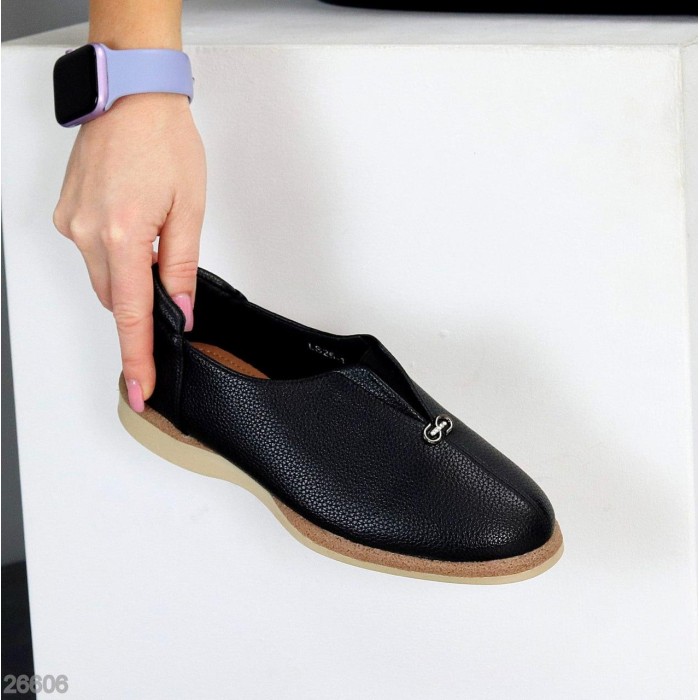 Туфлі жіночі еко-шкіра чорні 36,37,38,39,40,41р