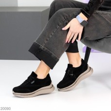 Кросівки жіночі натуральна замша чорні 36,37,38,39,41р