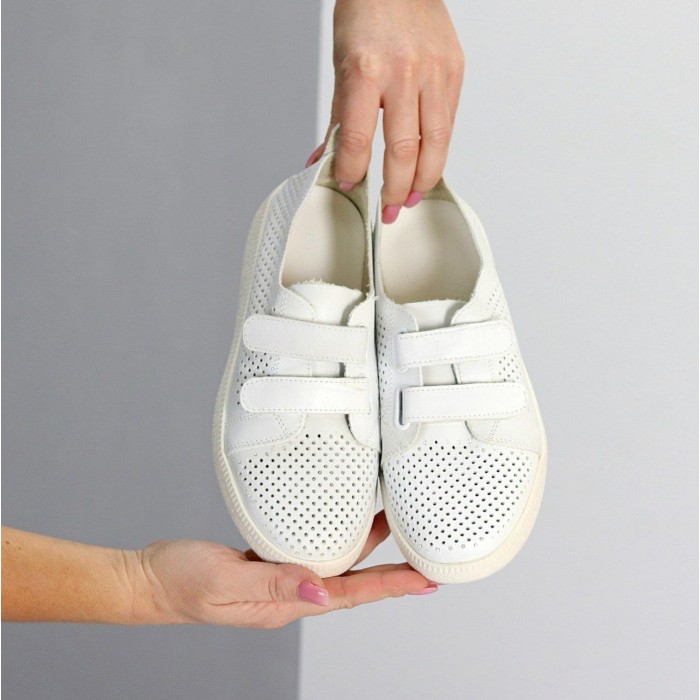 Кеди жіночі натуральна шкіра колір-молочний 36,38,39,41р